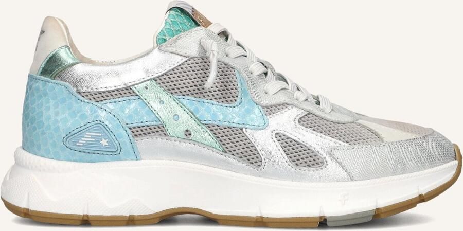 FLORIS VAN BOMMEL Lage Sneakers Dames Sfw-10152 Daysi Maat: 40 Materiaal: Textiel Kleur: Zilver