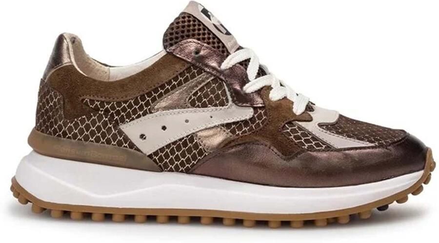 FLORIS VAN BOMMEL Lage Sneakers Dames Sfw-10153 Noppi Maat: 41 5 Materiaal: Leer Kleur: Bronskleurig
