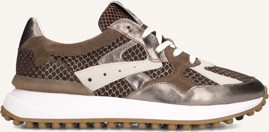 FLORIS VAN BOMMEL Lage Sneakers Dames Sfw-10153 Noppi Maat: 38 5 Materiaal: Leer Kleur: Bronskleurig
