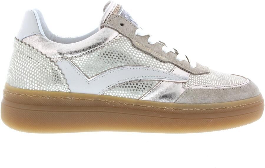 FLORIS VAN BOMMEL Lage Sneakers Dames Sfw-10158 Fygi Maat: 42 Materiaal: Leer Kleur: Goudkleurig