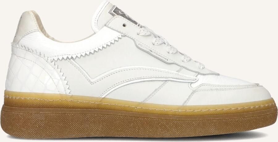 FLORIS VAN BOMMEL Lage Sneakers Dames Sfw-10158 Fygi Maat: 38 Materiaal: Leer Kleur: Wit