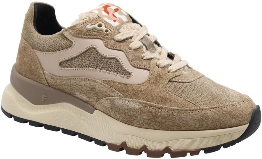 FLORIS VAN BOMMEL Lage Sneakers Dames Sfw-10163 Treni Suède Beige - Foto 4