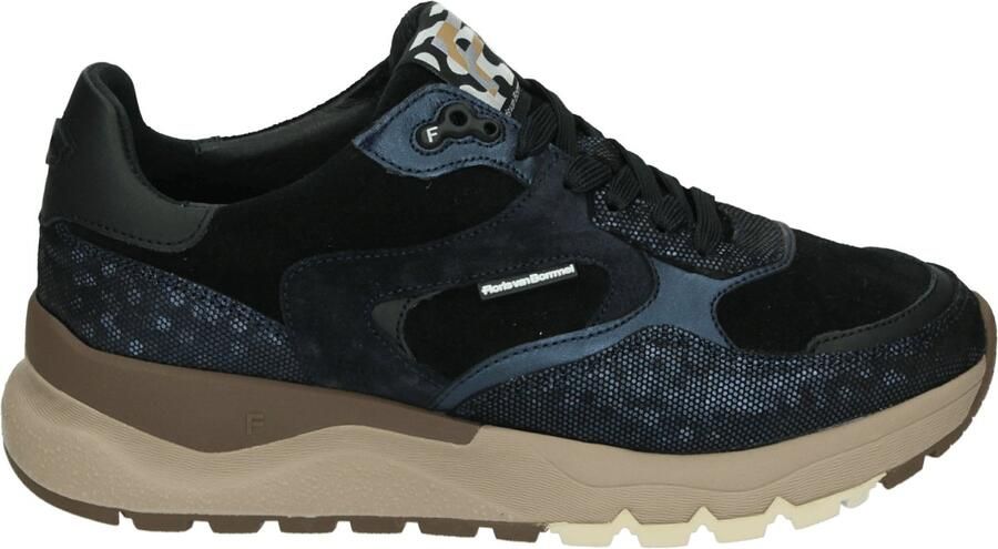 FLORIS VAN BOMMEL Lage Sneakers Dames Sfw-10164 Treni Maat: 37 5 Materiaal: Textiel Kleur: Zwart