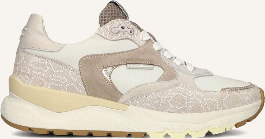 FLORIS VAN BOMMEL Lage Sneakers Dames Sfw-10164 Treni Maat: 39 5 Materiaal: Textiel Kleur: Beige