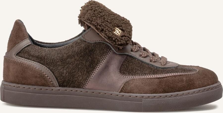 Floris van Bommel Sfw-10166 Minni Sneakers Textiel Dames Bruin
