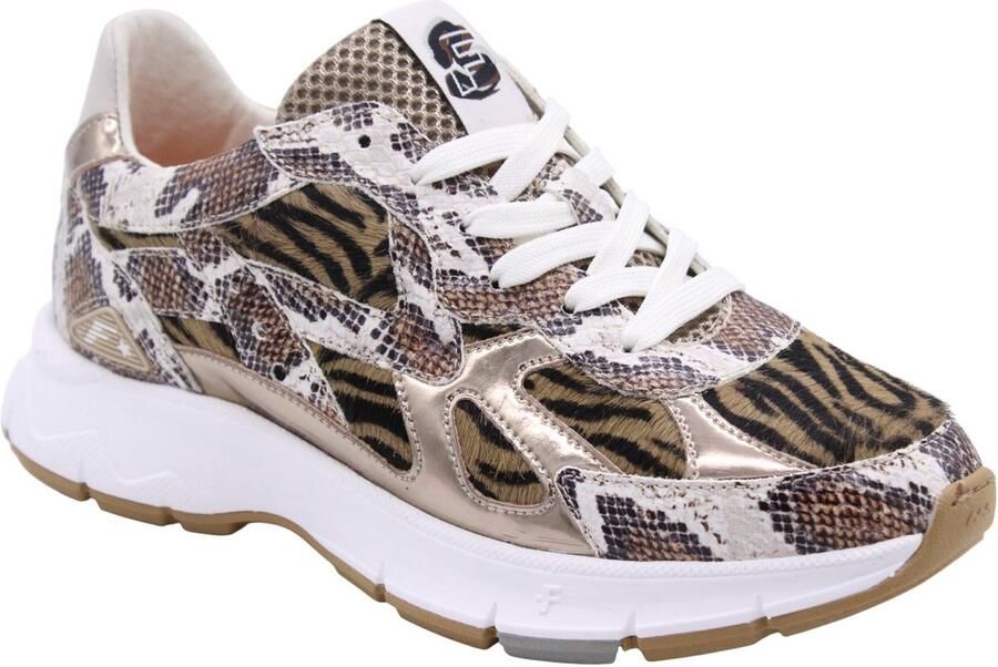 FLORIS VAN BOMMEL Lage Sneakers Dames Sfw-10167 Daysi Maat: 38 Materiaal: Leer Kleur: Bruin