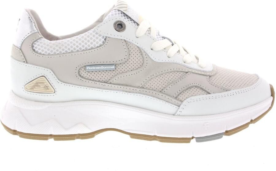 FLORIS VAN BOMMEL Lage Sneakers Dames Sfw-10168 Daysi Maat: 42 Materiaal: Leer Kleur: Wit