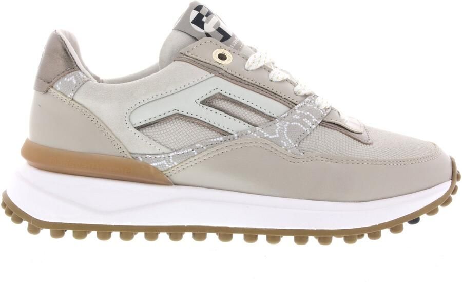 FLORIS VAN BOMMEL Lage Sneakers Dames Sfw-10170 Noppi Textiel Beige - Foto 4