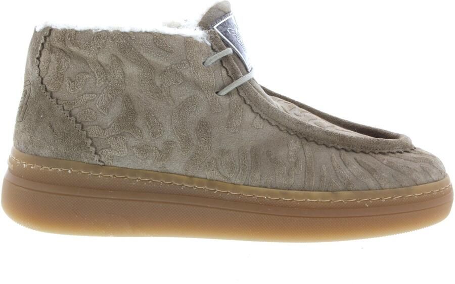 FLORIS VAN BOMMEL Hoge Sneakers Dames Sfw-10179 Fygi Maat: 43 Materiaal: Suède Kleur: Beige - Foto 4