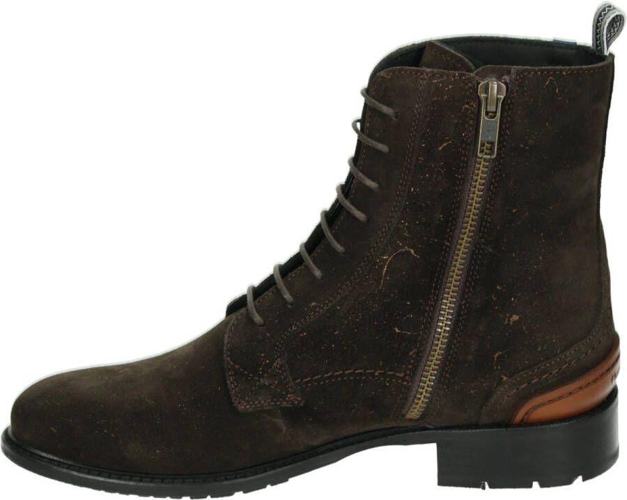 Floris van Bommel SFW-50028-21-03~~~~~~~~~~~~~~~ Hoge sneakersVeterlaarzenDames veterschoenenDames sneakersHalf-hoge schoenen Bruin - Foto 4