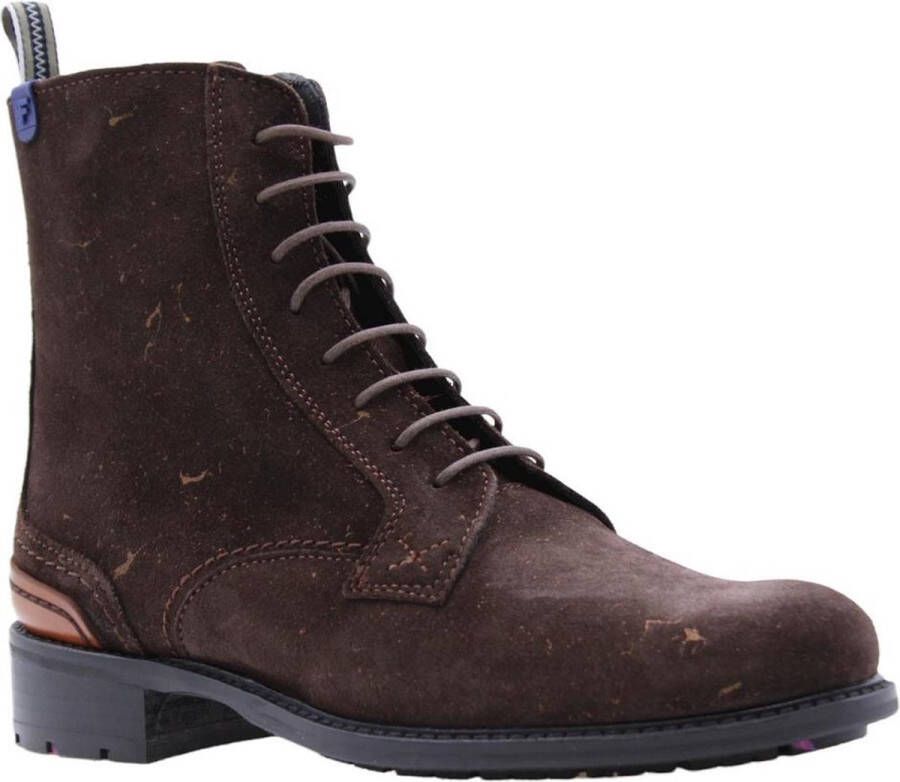Floris van Bommel SFW-50028-21-03~~~~~~~~~~~~~~~ Hoge sneakersVeterlaarzenDames veterschoenenDames sneakersHalf-hoge schoenen Bruin - Foto 3