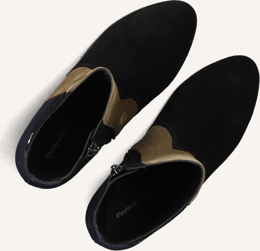 FLORIS VAN BOMMEL Enkellaarsjes Dames Sfw-50075 Kaci Maat: 37 Materiaal: Suède Kleur: Zwart - Foto 2