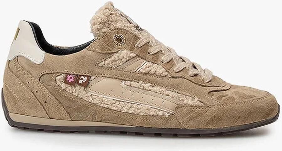 Floris van Bommel sneakers model Illvi 01.00 kleur taupe