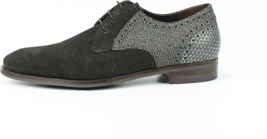 Floris van Bommel Stapper 39.38 Veterschoenen gekleed SFM 30361 10 01 Zwart