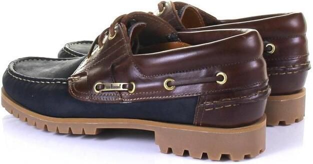 Floris van Bommel Van Bommel 10470 Sportieve veterschoen men (10+) bluebeige 11 darkblue Leer - Foto 3