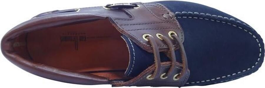 Floris van Bommel Van Bommel 10470 Sportieve veterschoen men (10+) bluebeige 11 darkblue Leer - Foto 11