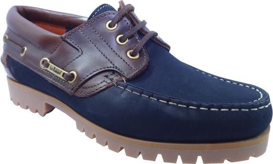 Floris van Bommel Van Bommel 10470 Sportieve veterschoen men (10+) bluebeige 11 darkblue Leer - Foto 8