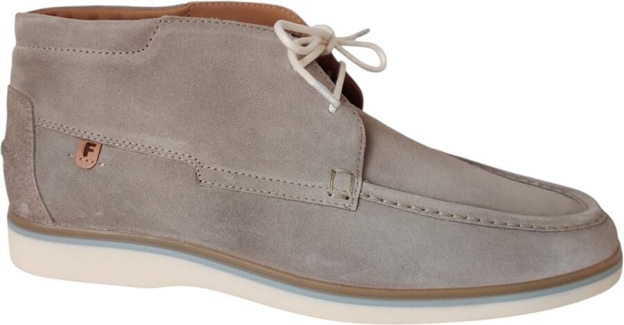 FLORIS VAN BOMMEL Veterschoenen Heren Sfm-50185 De Oister Maat: 42⅔ Materiaal: Suède Kleur: Beige - Foto 6