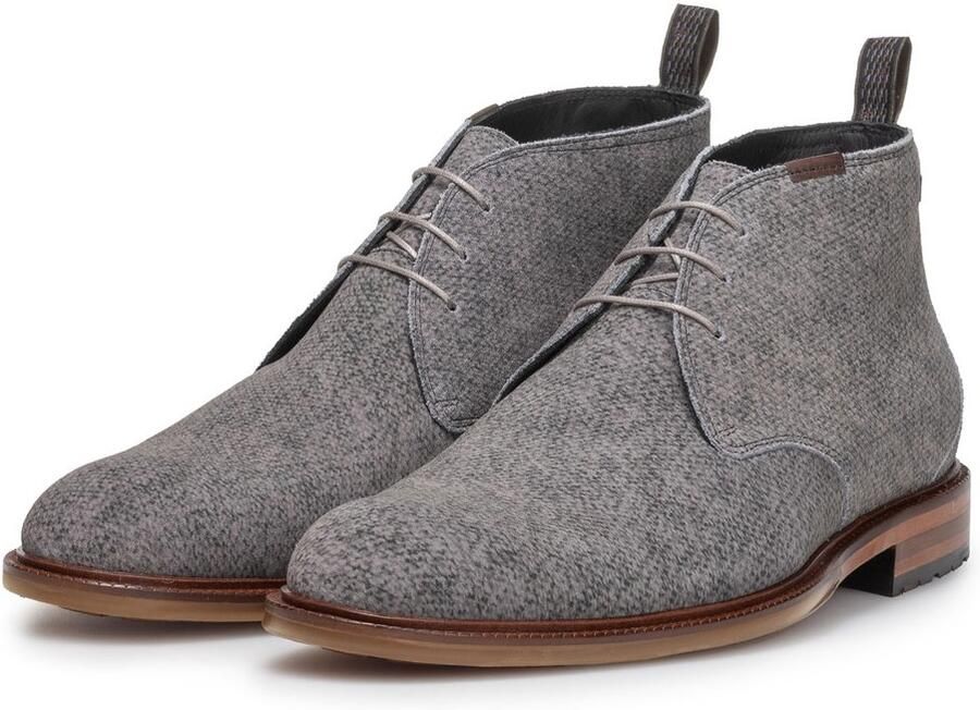 Floris van Bommel Veterschoenen grijs