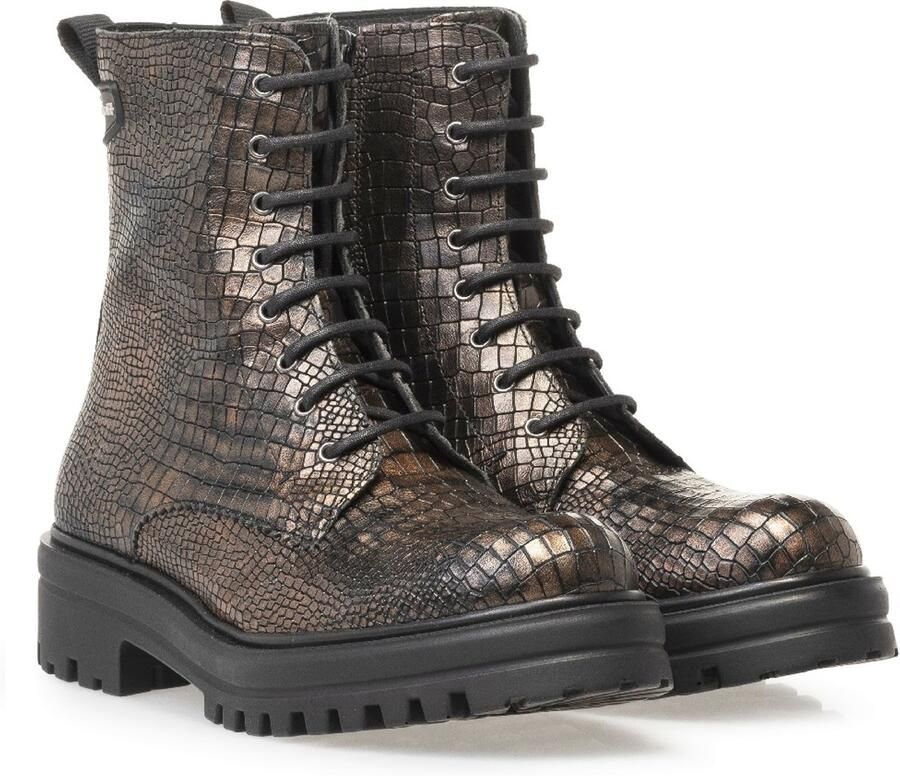 Floris van Bommel WONKI 04.13 Volwassenen VeterlaarzenHoge sneakersDames veterschoenenHalf-hoge schoenen Zwart - Foto 3