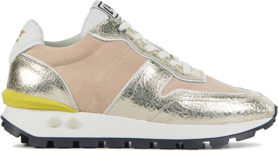 Floris van Bommel Floris van Sneakers Dames Lage sneakers Damesschoenen SFW-10115 met Goud