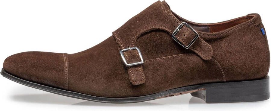 Floris van bommel 30015 Gilli 04.03 Dark Brown G+ Wijdte Gespschoenen - Foto 3