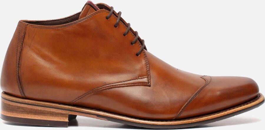 Floris van bommel 50007 De Marser 01.11 Cognac H-Wijdte Veter boots