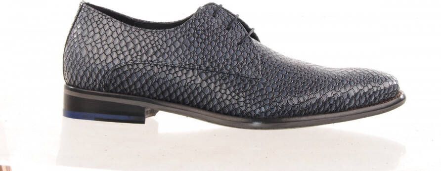 Floris van Bommel Veterschoen Floris Dressed DarkGrey Printed Leather SFM 30261 31 01 - Foto 3
