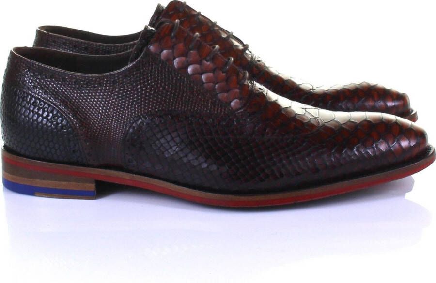 Floris van bommel De Stapper 05.16 Dark Cognac G+ Wijdte Veterschoenen - Foto 6