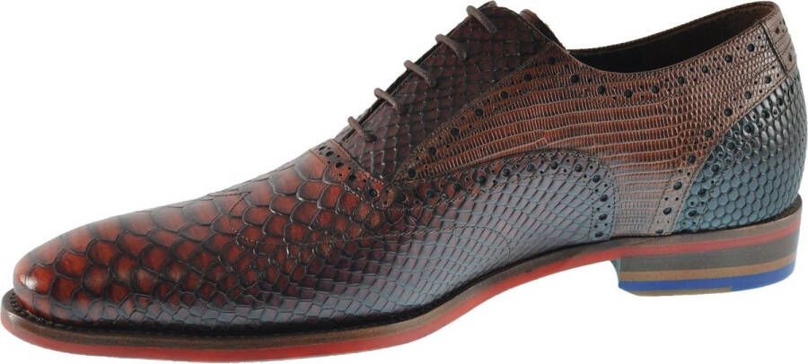 Floris van bommel De Stapper 05.16 Dark Cognac G+ Wijdte Veterschoenen - Foto 4