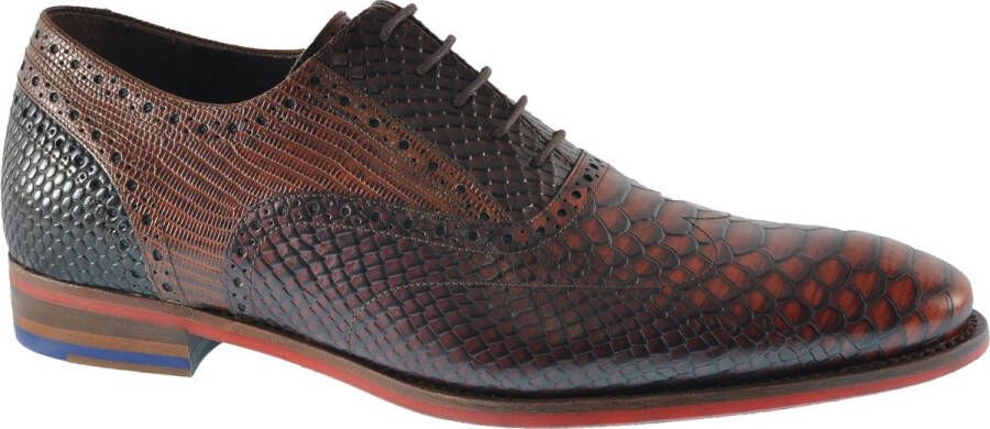 Floris van bommel SFM 30064 23 01 Cognac Calf H Wijdte Veterschoenen - Foto 5