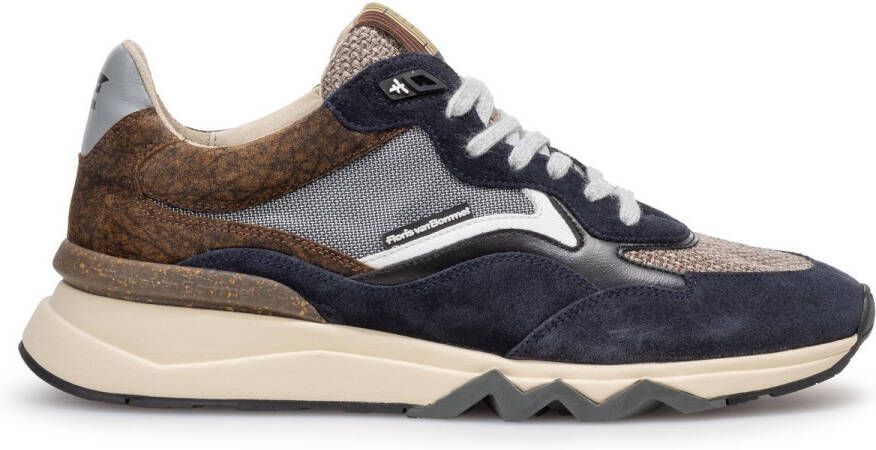FLORIS VAN BOMMEL Lage Sneakers Heren Sfm-10238 De Gripper Maat: 43⅓ Materiaal: Suède Kleur: Blauw
