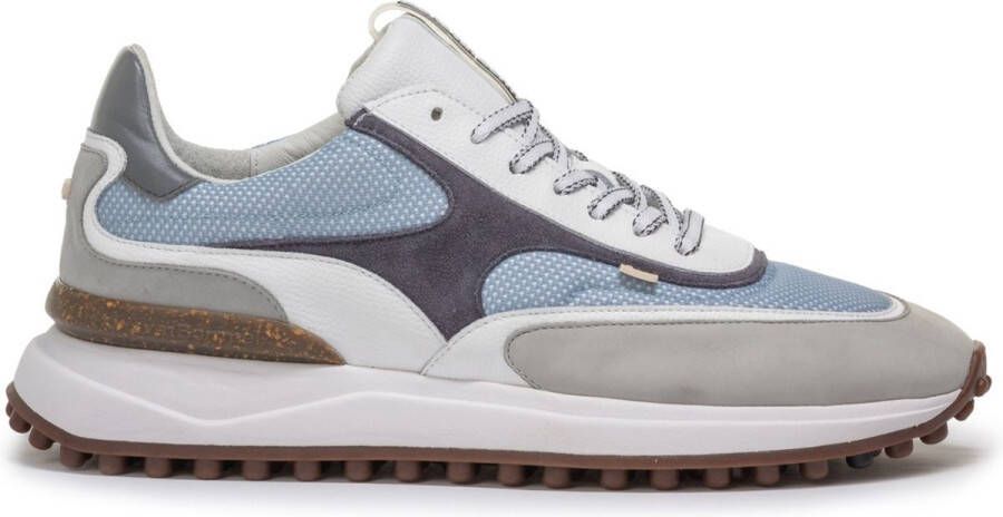 FLORIS VAN BOMMEL Lage Sneakers Heren Sfm-10207 Noppi Maat: 46⅔ Materiaal: Textiel Kleur: Blauw
