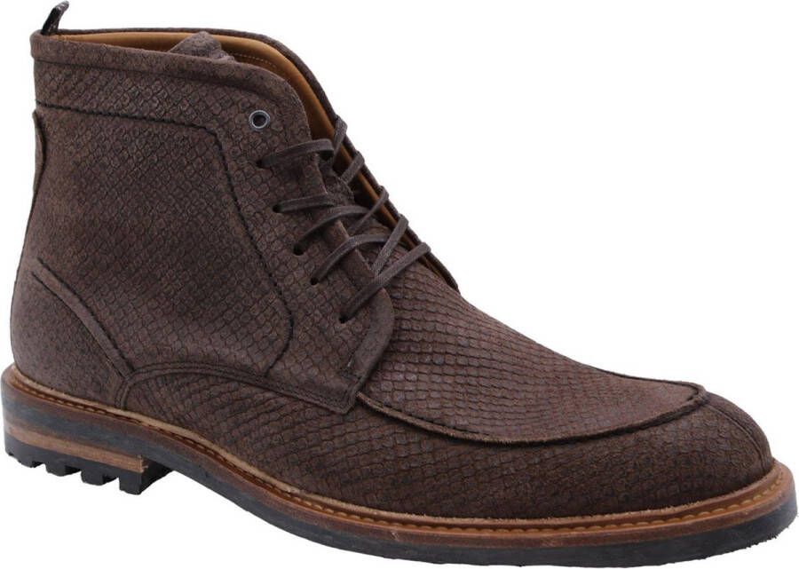 Floris van Bommel Rocki 08.15 suède veterboots taupe