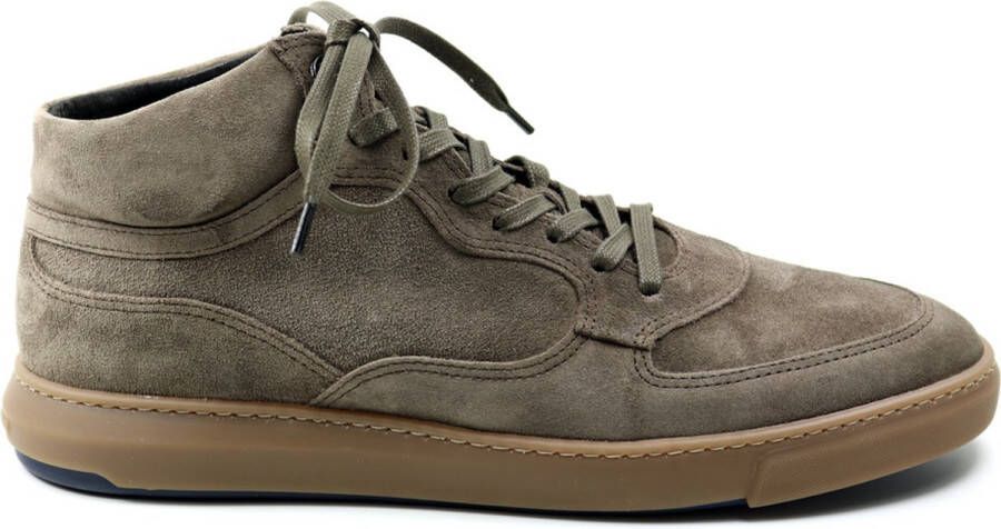 Floris van Bommel Sneakers Heren Hoge sneakers Herenschoenen Suède SFM-10112 Taupe