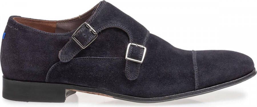 Floris van bommel 30015 Gilli 04.04 Dark Blue G+ Wijdte Gespschoenen - Foto 3