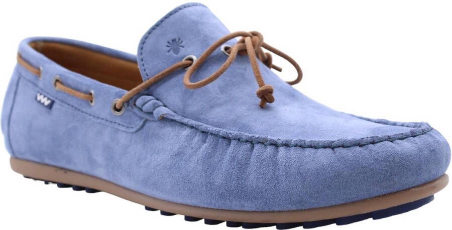 Floris van bommel 40028 De Kupster 04.04 Light Blue G+ Wijdte Instapschoenen