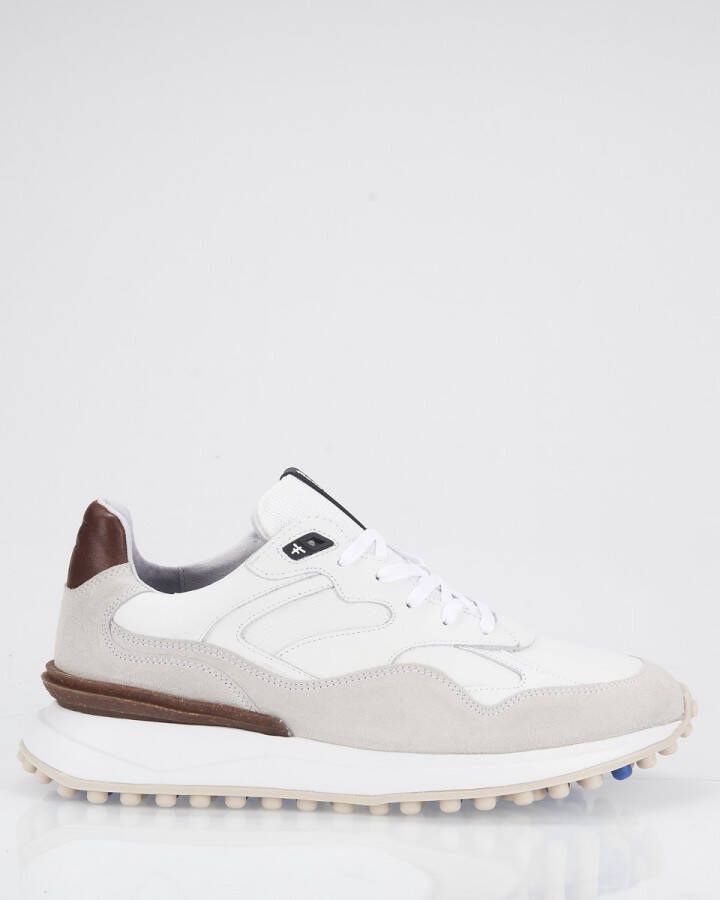 Floris van Floris van Bommel van Floris van Bommel Sneakers Heren Lage sneakers Herenschoenen Suède SFM-10159 Wit - Foto 3