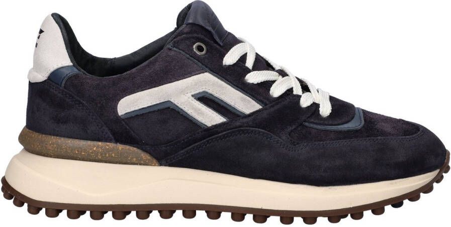 FLORIS VAN BOMMEL Lage Sneakers Heren Sfm-10139 Noppi Maat: 46 Materiaal: Suède Kleur: Blauw