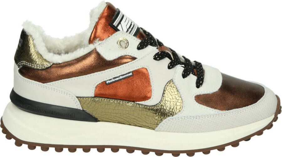 FLORIS VAN BOMMEL Lage Sneakers Dames Noppi 34.01 Leer Brons