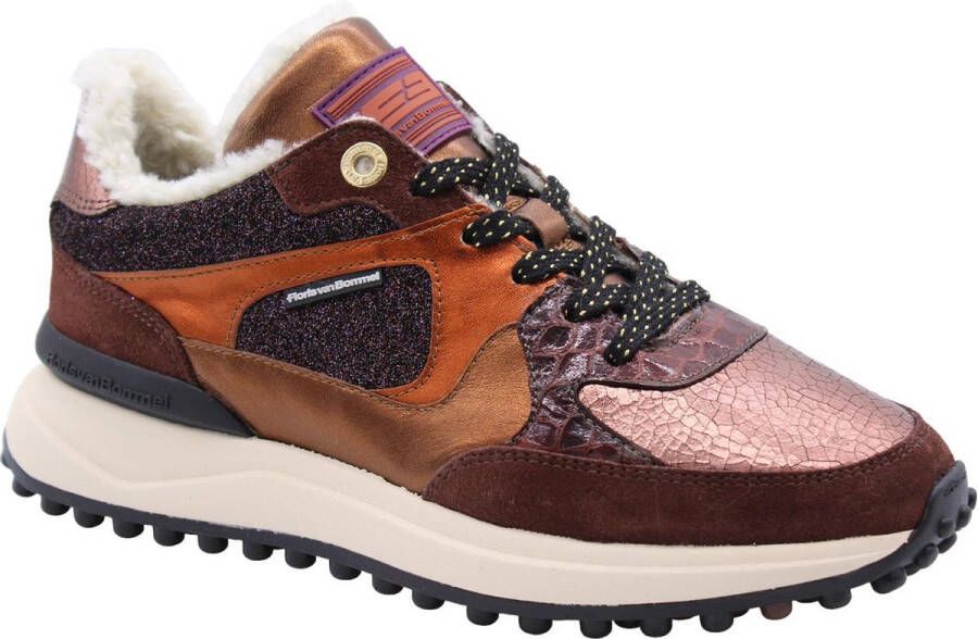 FLORIS VAN BOMMEL Lage Sneakers Dames Noppi 34.01 Maat: 38 Materiaal: Suède Kleur: Bruin - Foto 6