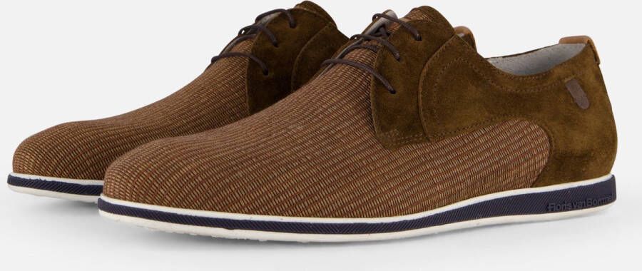 Floris van Bommel PRESLI 02.36 Volwassenen Heren sneakersHeren veterschoenVrije tijdsschoenen Cognac - Foto 3