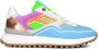 FLORIS VAN BOMMEL Lage Sneakers Dames Sfm-10128 Maat: 37 Materiaal: Textiel Kleur: Blauw - Thumbnail 1