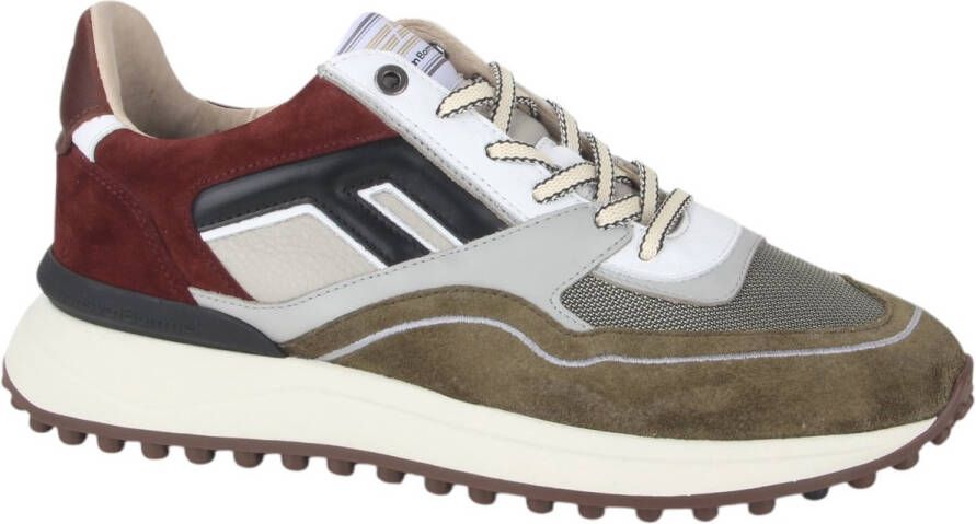 FLORIS VAN BOMMEL Lage Sneakers Heren Sfm-10139 Noppi Maat: 44⅔ Materiaal: Suède Kleur: Groen