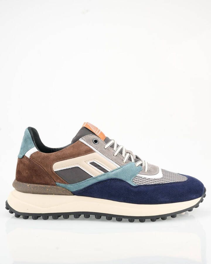 Floris van Bommel Sfm-10139 Noppi Sneakers Suède Heren Blauw