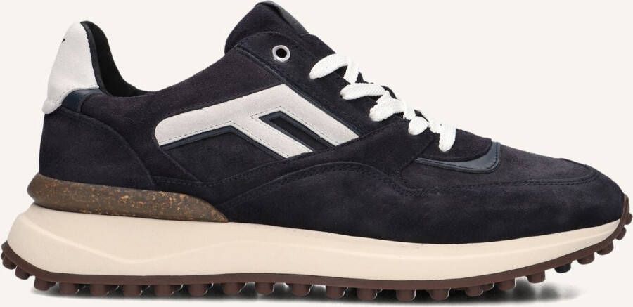 FLORIS VAN BOMMEL Lage Sneakers Heren Sfm-10139 Noppi Maat: 45⅓ Materiaal: Suède Kleur: Blauw