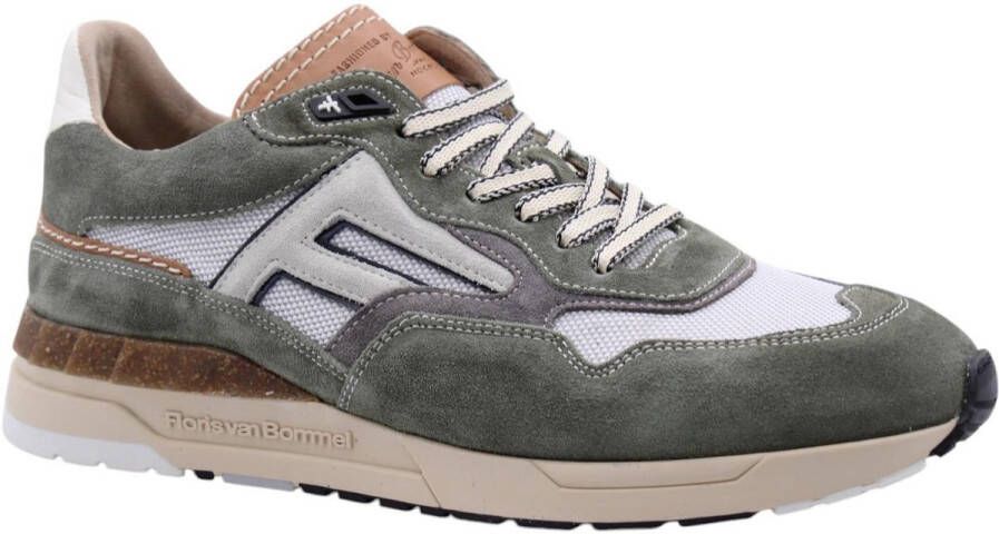 FLORIS VAN BOMMEL Lage Sneakers Heren Sfm-10153 De Runner Maat: 40⅔ Materiaal: Suède Kleur: Beige