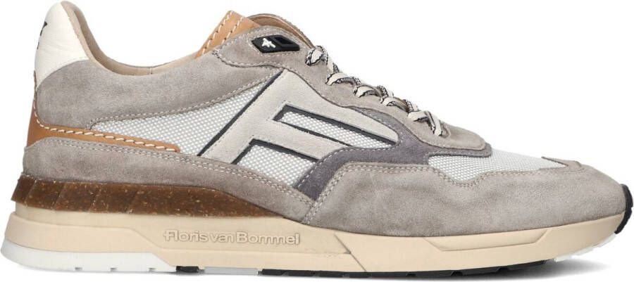 FLORIS VAN BOMMEL Lage Sneakers Heren Sfm-10153 De Runner Maat: 43⅓ Materiaal: Suède Kleur: Taupe