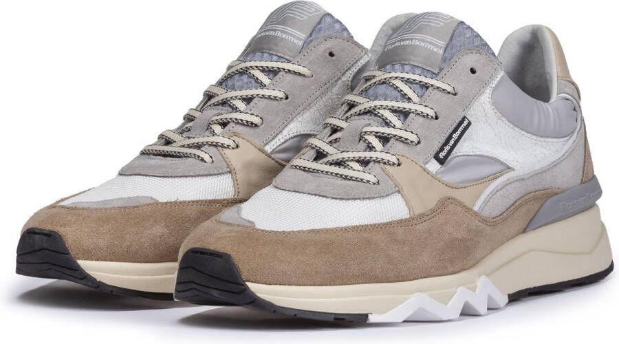 Floris van Bommel Sneakers Heren Lage sneakers Herenschoenen SFM-10155 Beige combi + - Foto 2