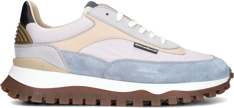 Floris van Bommel Sfm-10157 De Grommer Sneakers Suède Heren Blauw
